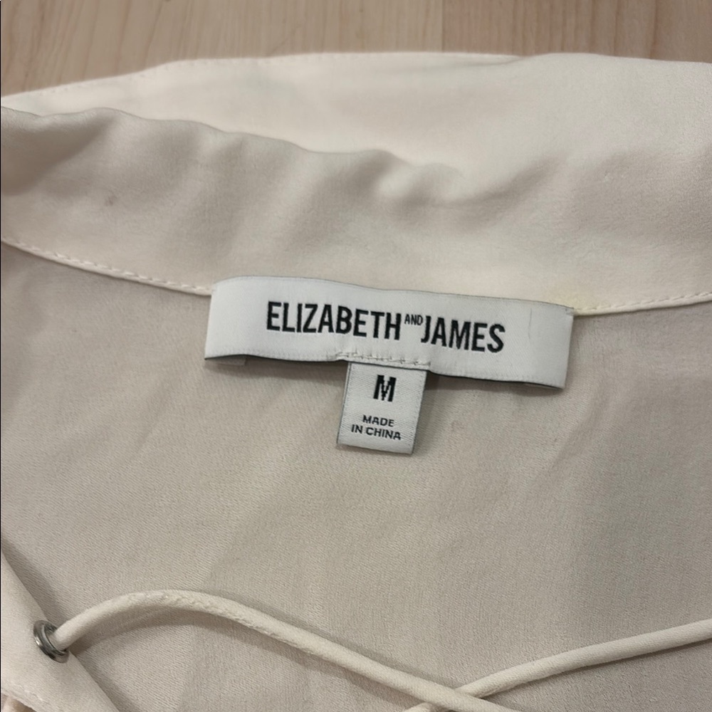 Elizabeth and James Silk Lace-Up Blouse - Picture 2 of 10